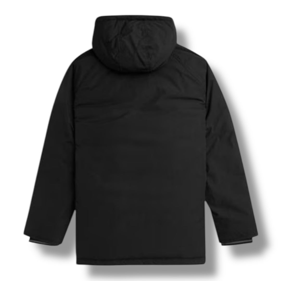 FRED PERRY HOODED PADDED JACKET BLACK