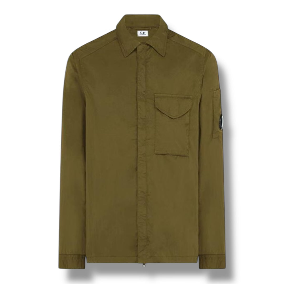 CP COMPANY CHROME-R LENS OVERSHIRT IVY GREEN
