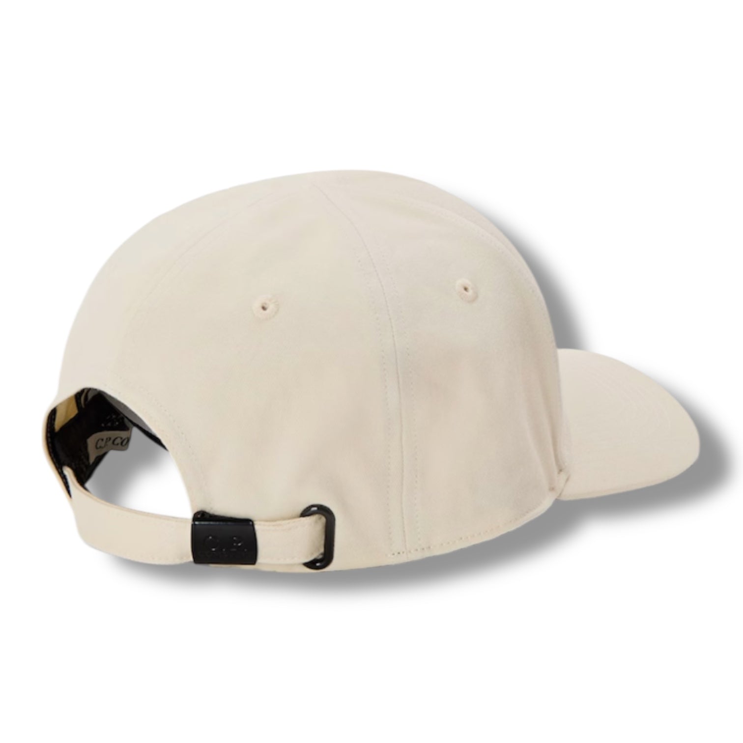 CP COMPANY EMBROIDERED LOGO BASEBALL CAP BEIGE