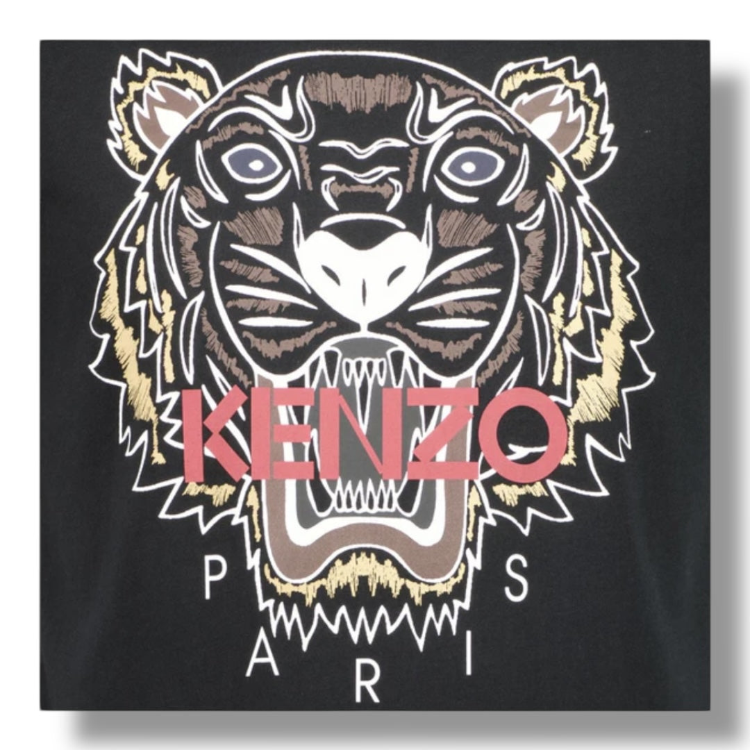 KENZO ICON TIGER T-SHIRT BLACK / BROWN