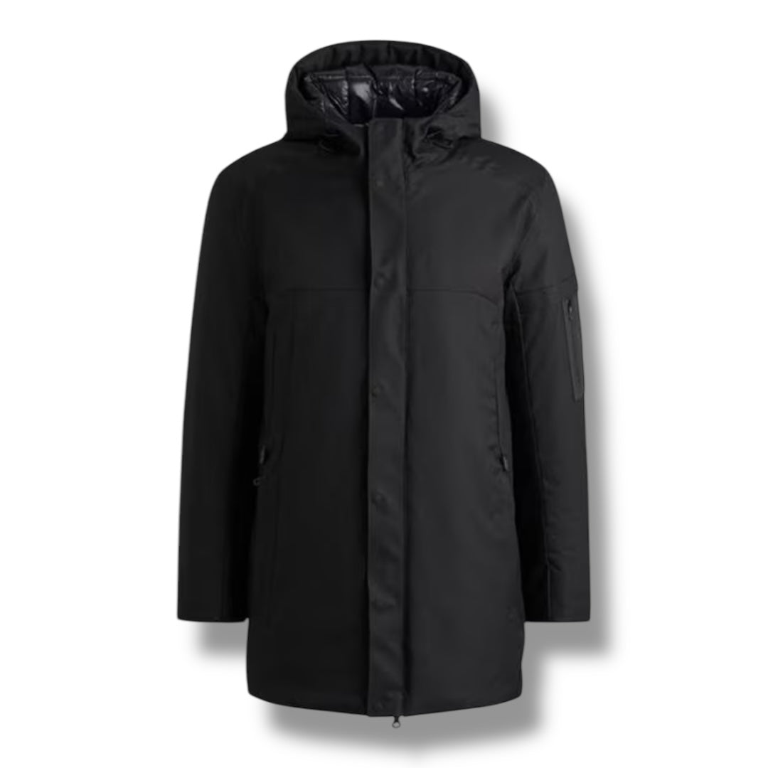 HUGO BOSS TERRA HOODED PADDED JACKET BLACK