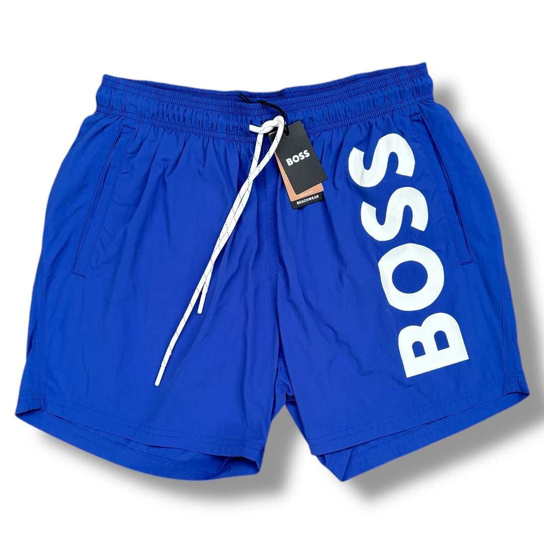 HUGO BOSS VERTI LOGO SWIM SHORTS BLUE * SALE *