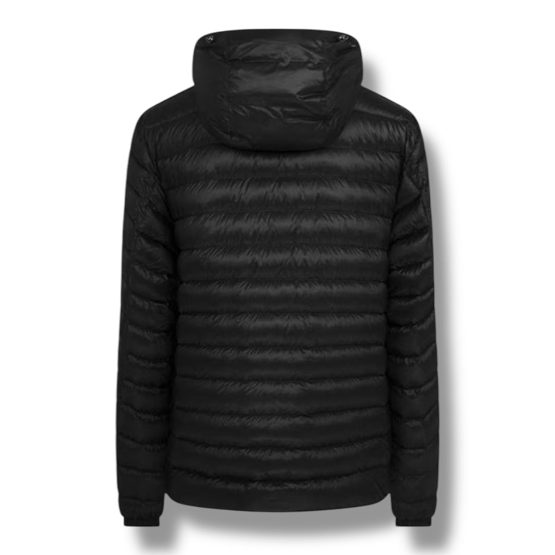 CP COMPANY DD SHELL GOGGLE DOWN PUFFER JACKET BLACK