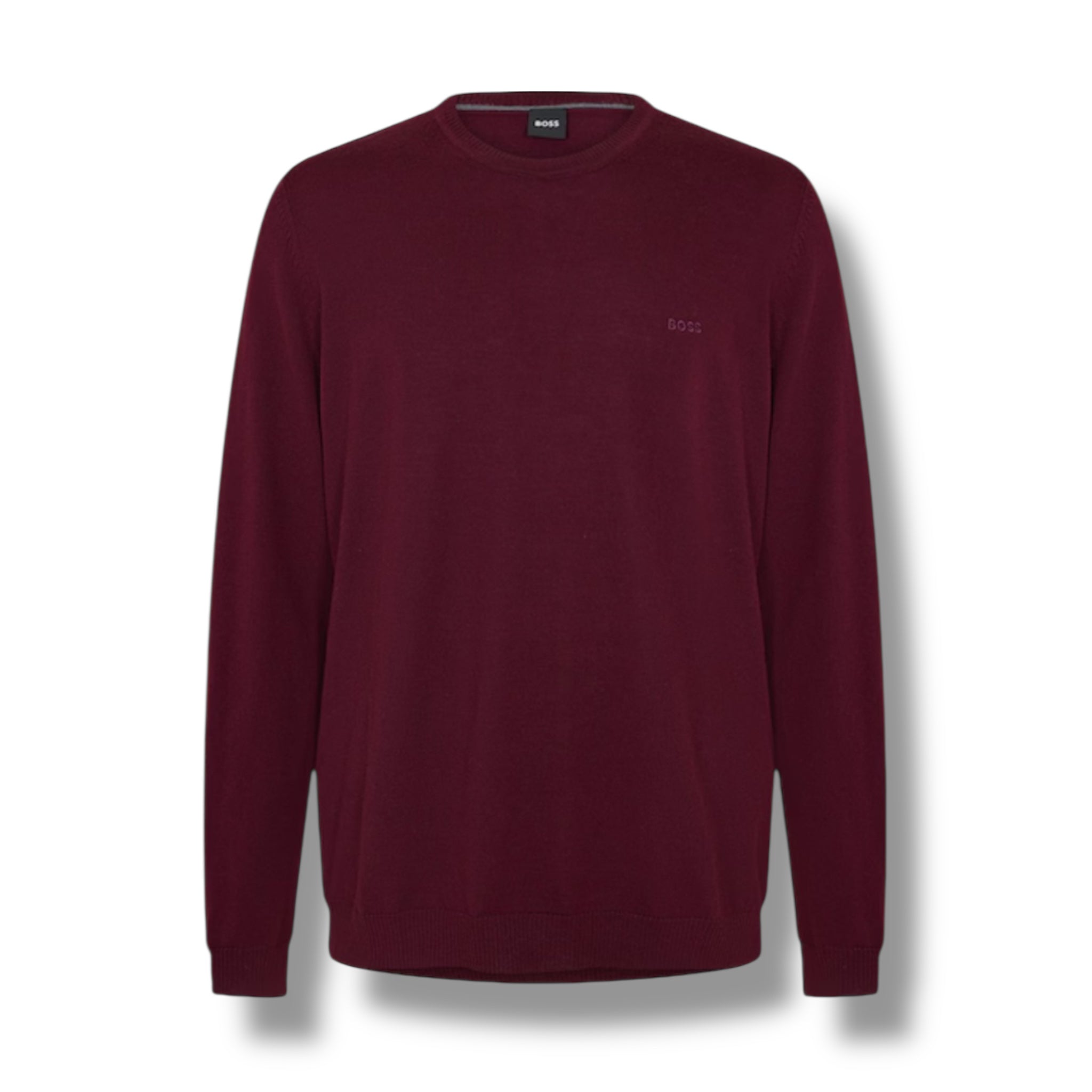 HUGO BOSS THIN KNIT SWEATER BURGUNDY