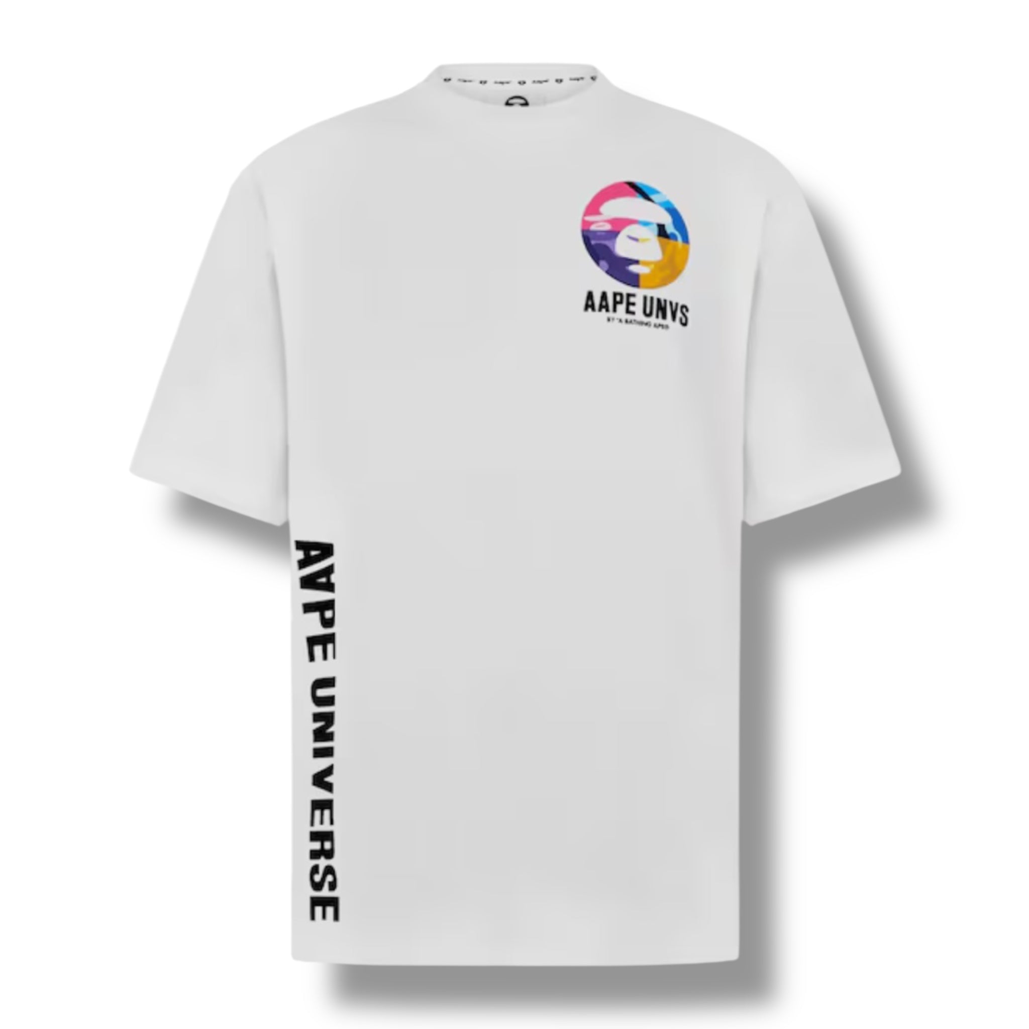 A BATHING APE AAPE UNIVERSE BONES T-SHIRT WHITE