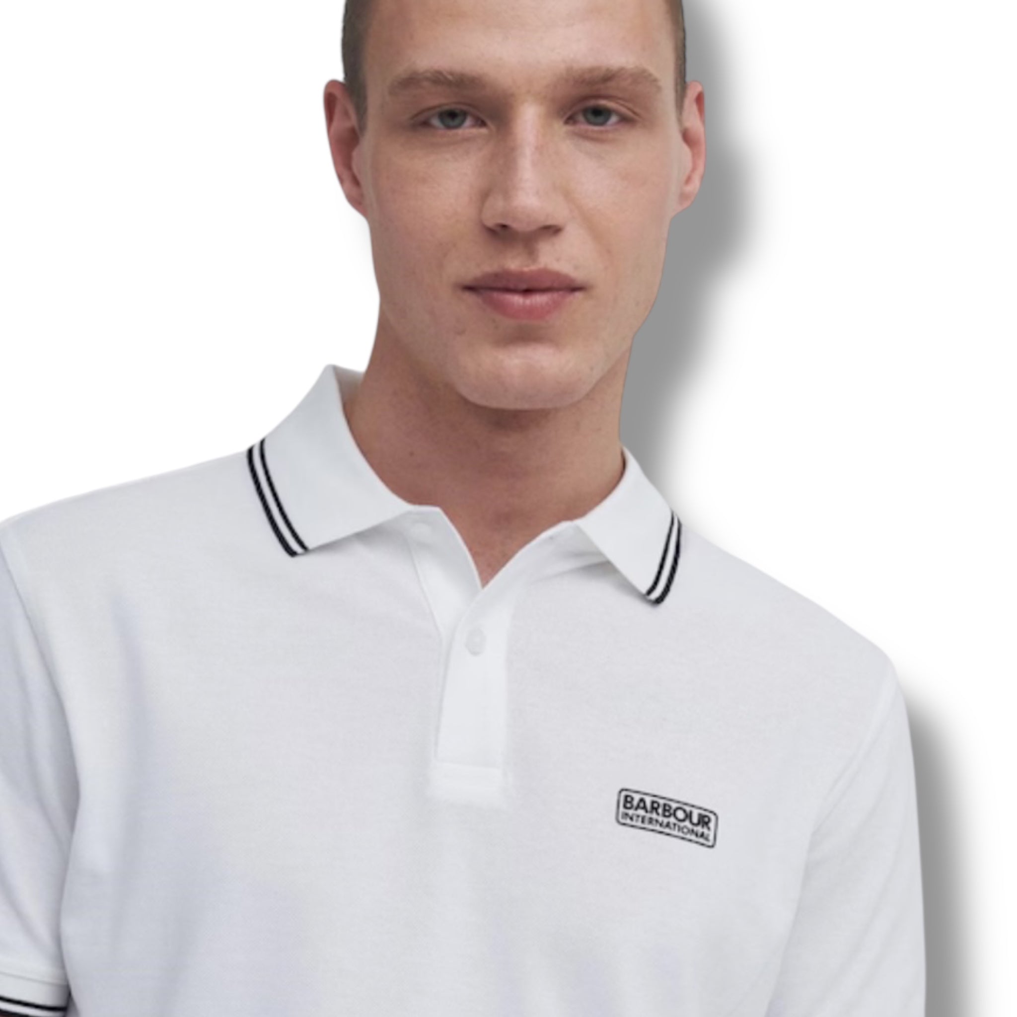 BARBOUR INTERNATIONAL POLO SHIRT WHITE