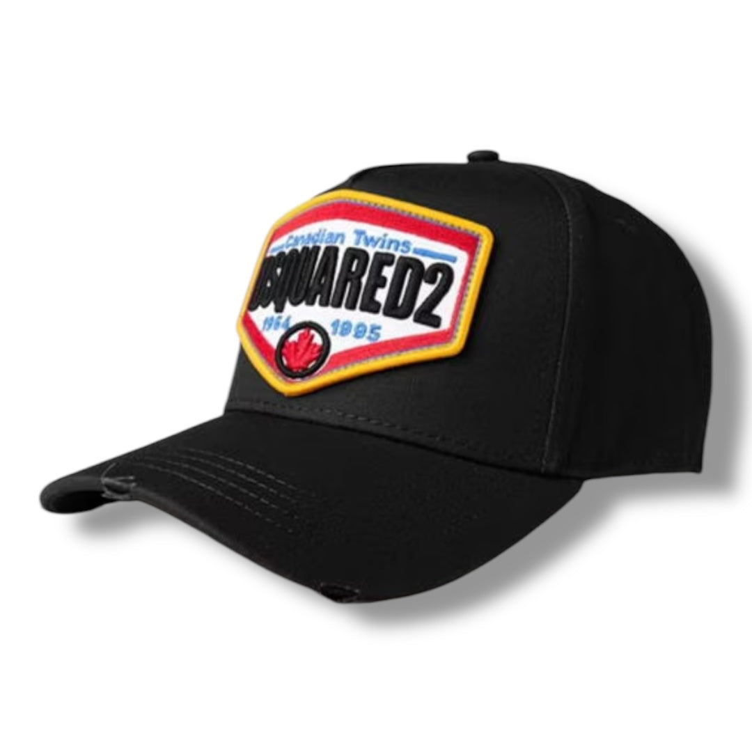 DSQUARED2 CANADA TWINS BASEBALL CAP BLACK
