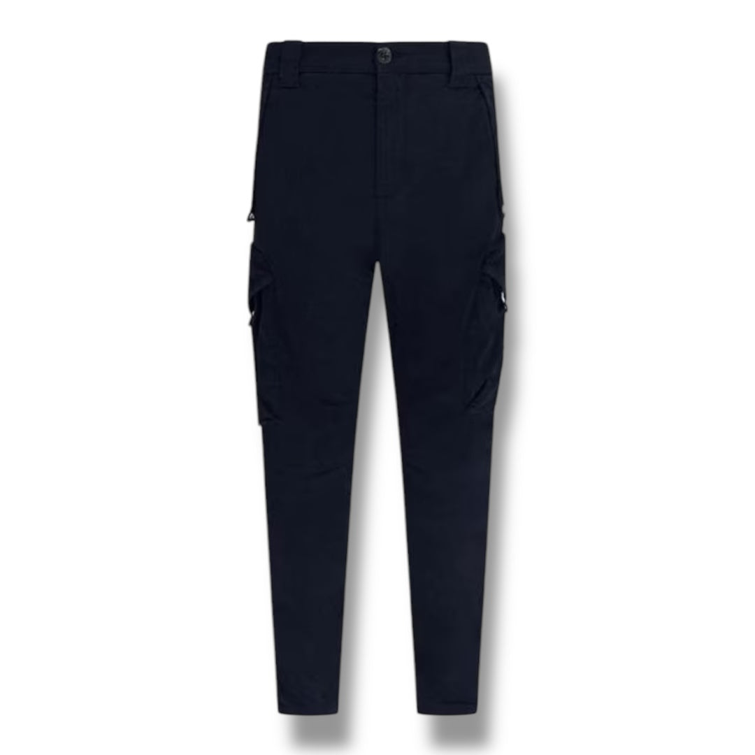 CP COMPANY ERGO LENS CARGO PANTS NAVY BLUE