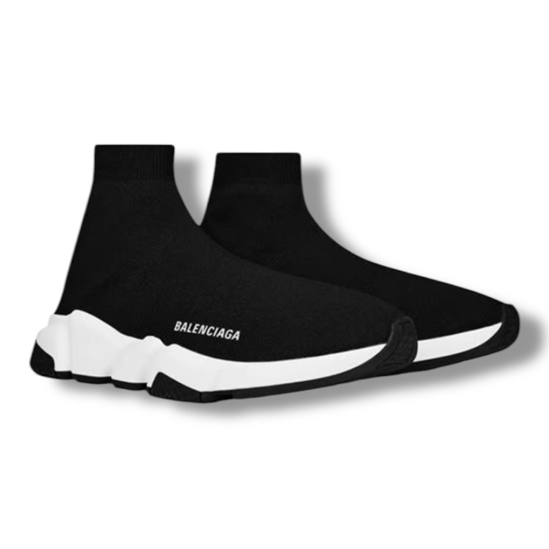 BALENCIAGA SPEED SOCK TRAINERS BLACK - WHITE