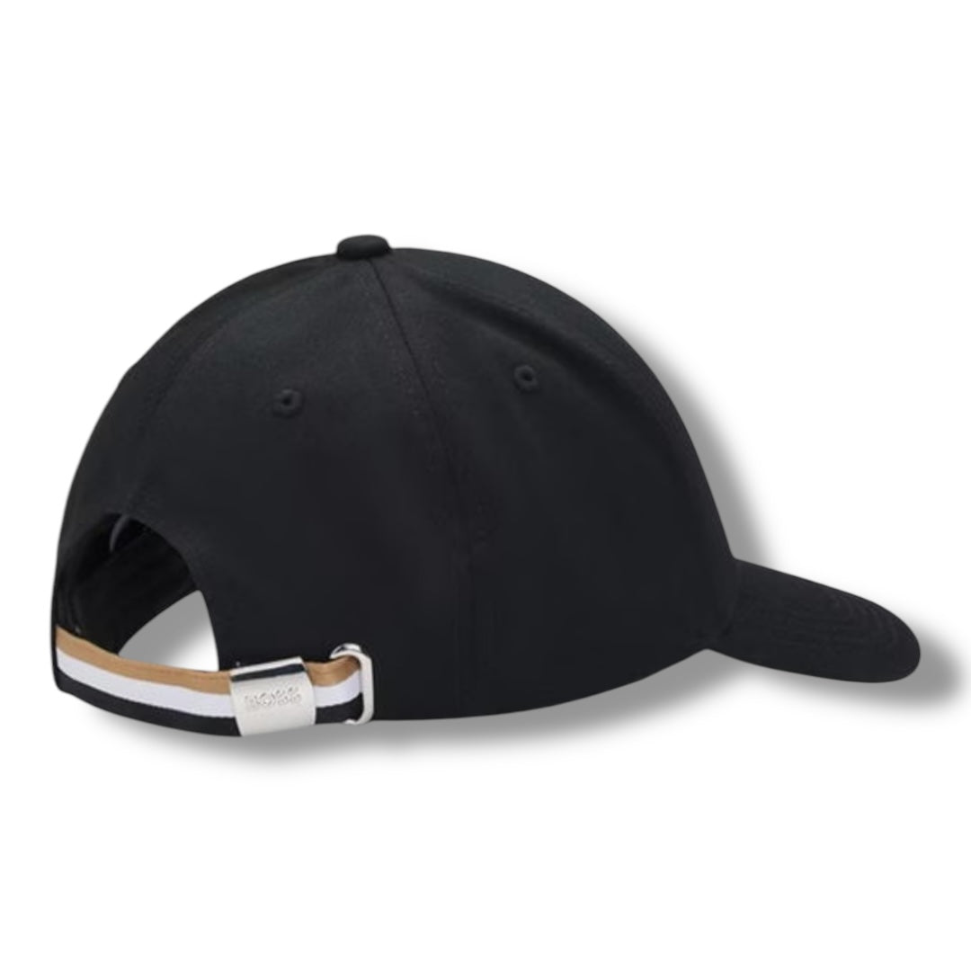 HUGO BOSS TRI LOGO BASEBALL CAP BLACK