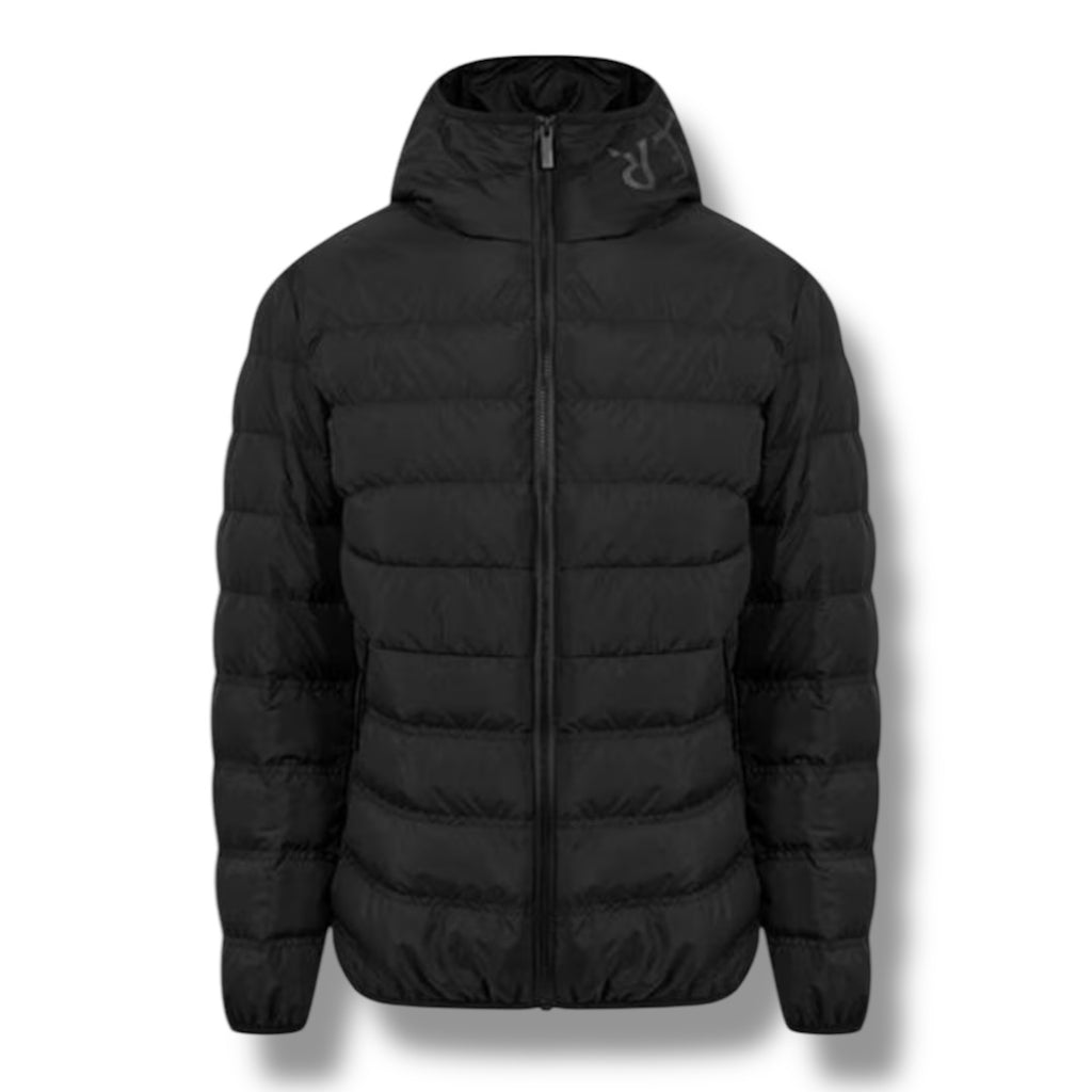 MONCLER VARNASCA SHORT DOWN JACKET HOODED BLACK