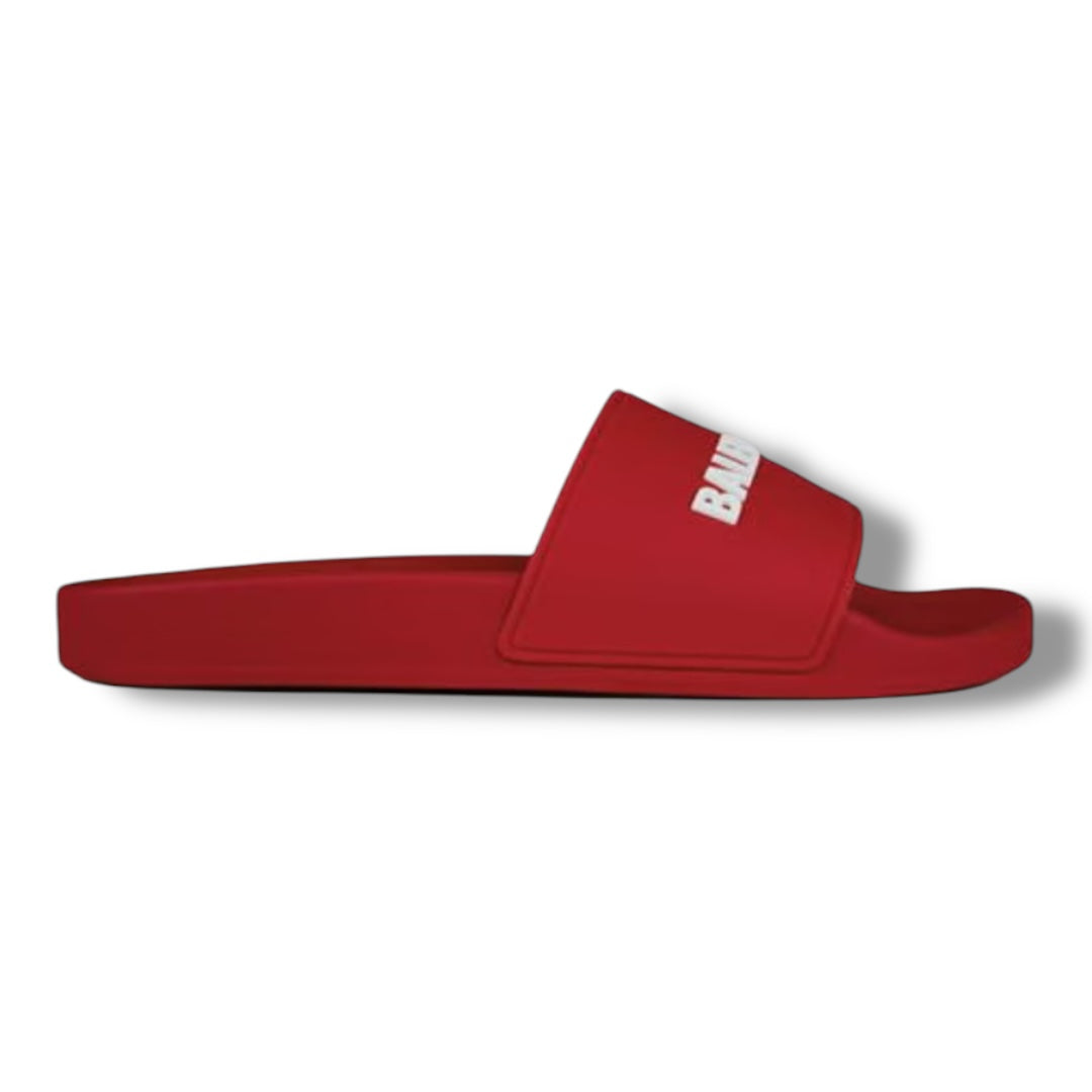 BALENCIAGA LOGO SLIDER RED