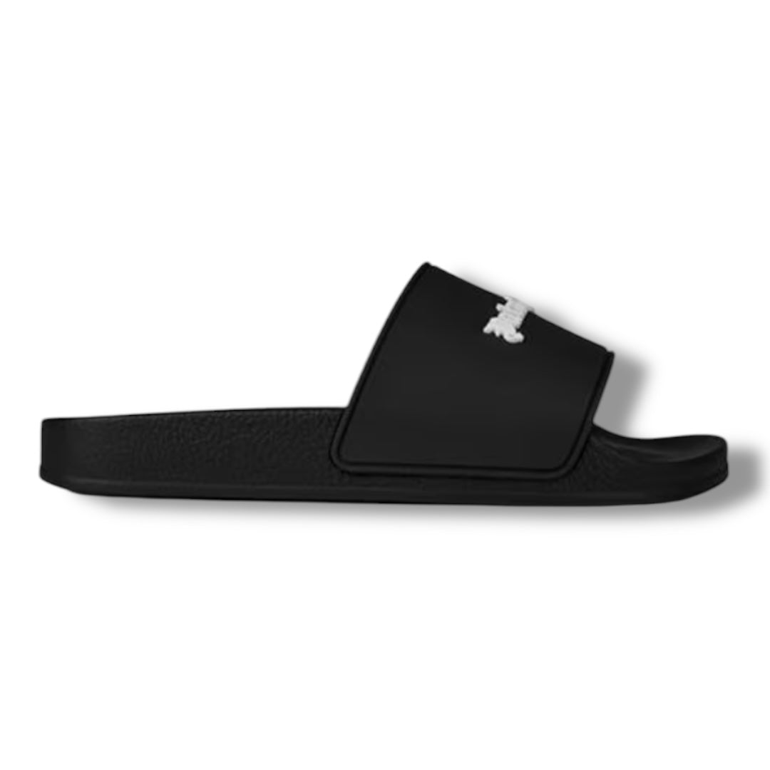 PALM ANGELS POOL SLIDERS BLACK