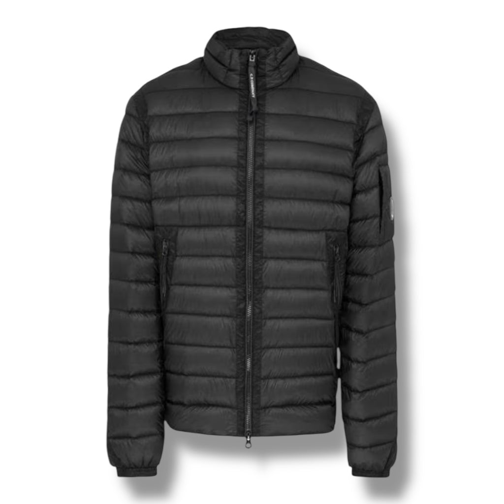 CP COMPANY DD SHELL SHORT DOWN PUFFER JACKET BLACK