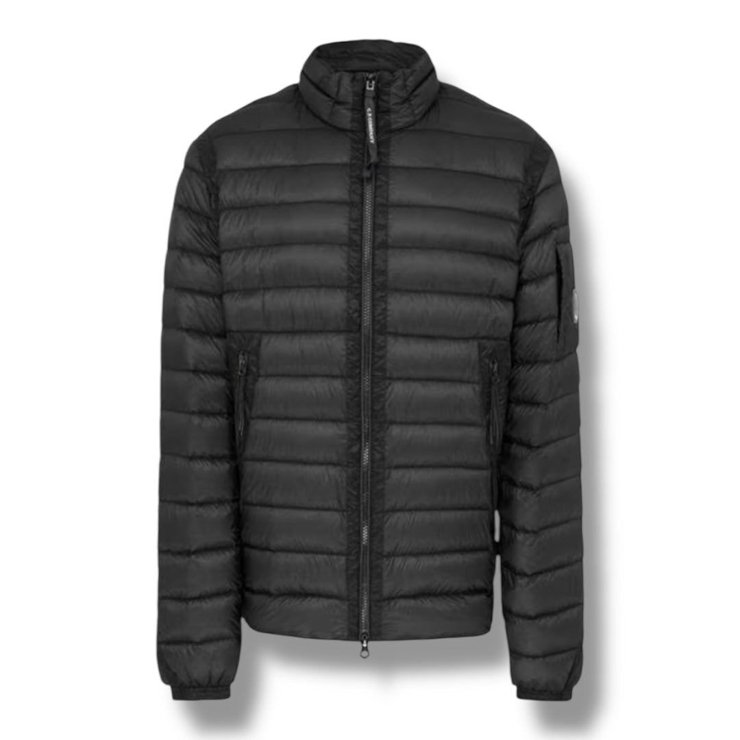 CP COMPANY DD SHELL SHORT DOWN PUFFER JACKET BLACK