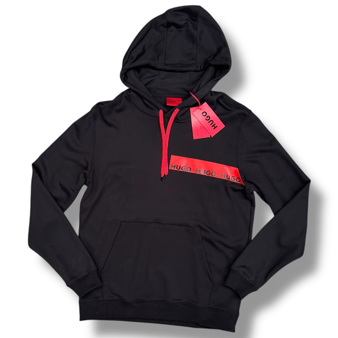 HUGO BOSS HUGO RED STRIP OTTH HOODIE BLACK *SALE*