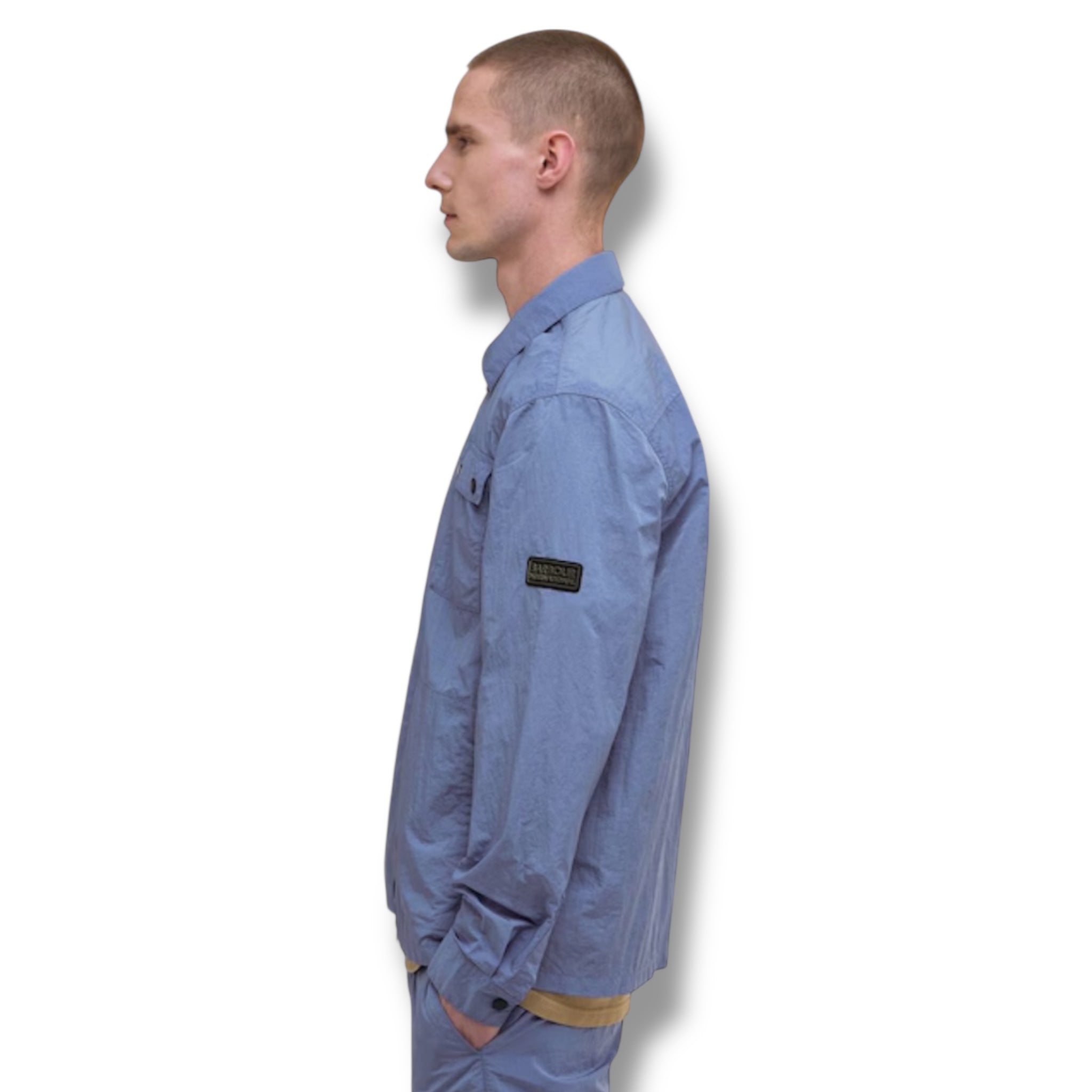 BARBOUR INTERNATIONAL OVERSHIRT MANOR BLUE