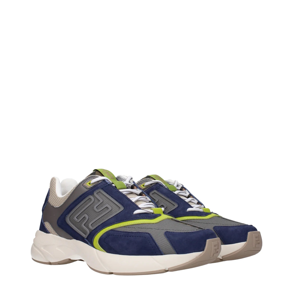 FENDI FASTER RUNNER SNEAKERS BLUE
