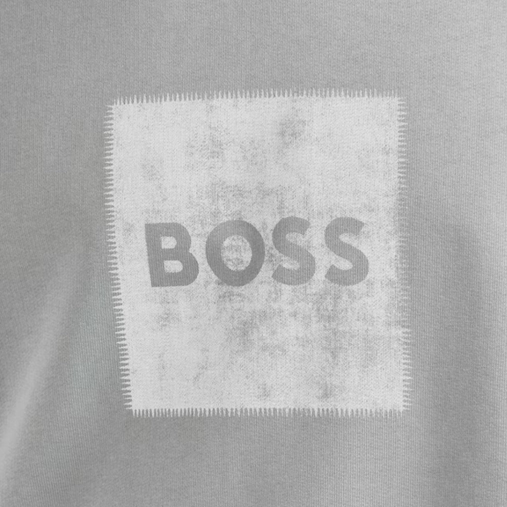 HUGO BOSS STAMP LOGO SWEATSHIRT GREY