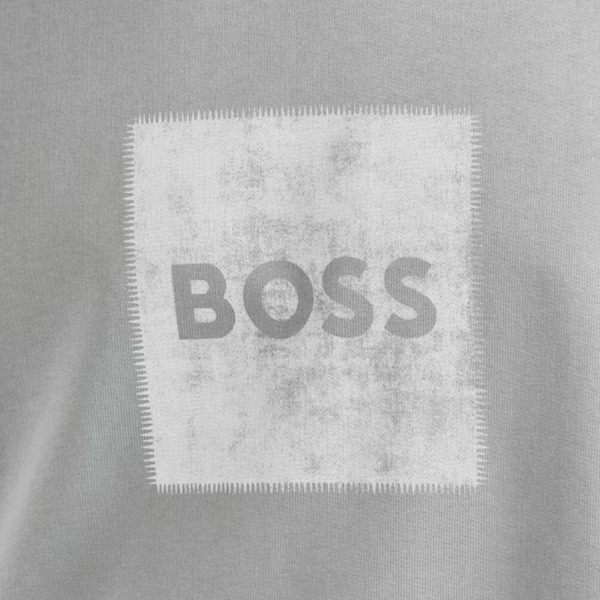 HUGO BOSS STAMP LOGO SWEATSHIRT GREY