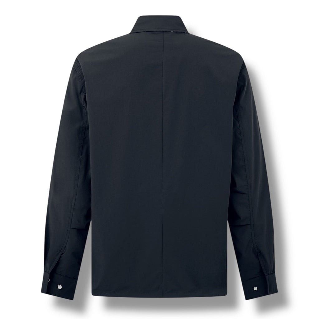 AQUASCUTUM STRETCH OVERSHIRT BLACK