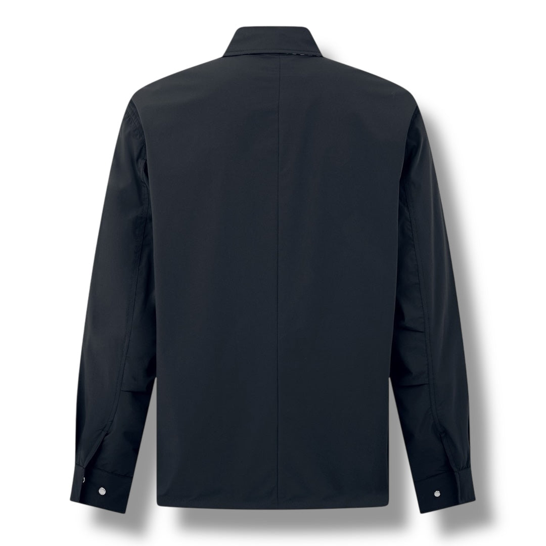 AQUASCUTUM STRETCH OVERSHIRT BLACK