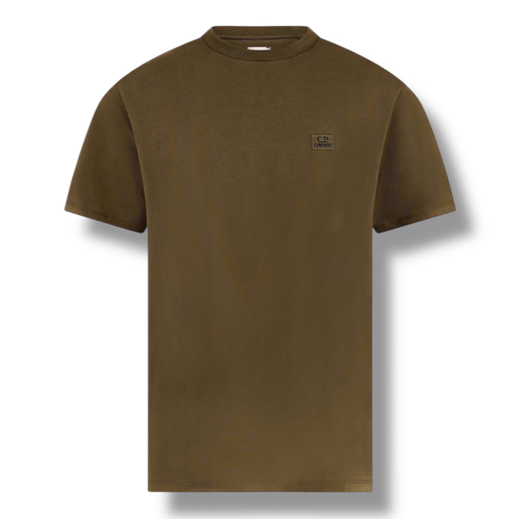 CP COMPANY SMALL LOGO T-SHIRT IVY GREEN