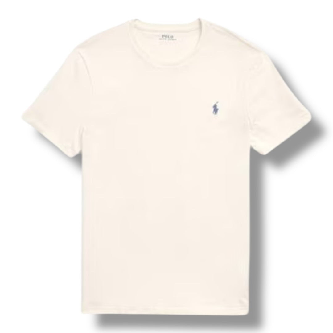 RALPH LAUREN CUSTOM FIT T-SHIRT LIGHT BEIGE