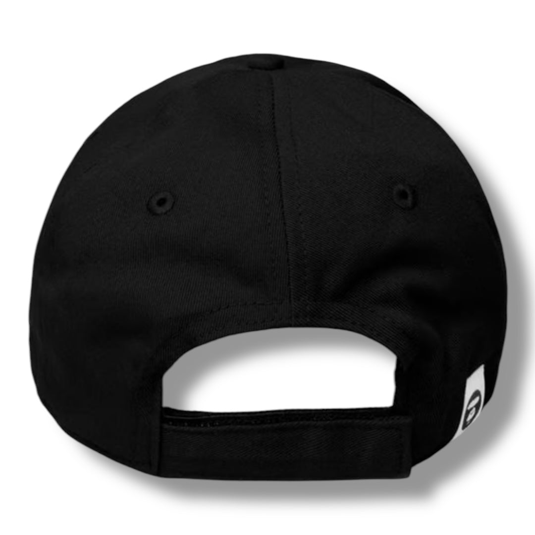 A BATHING APE AAPE ATHLETIC DEPT BASEBALL CAP BLACK