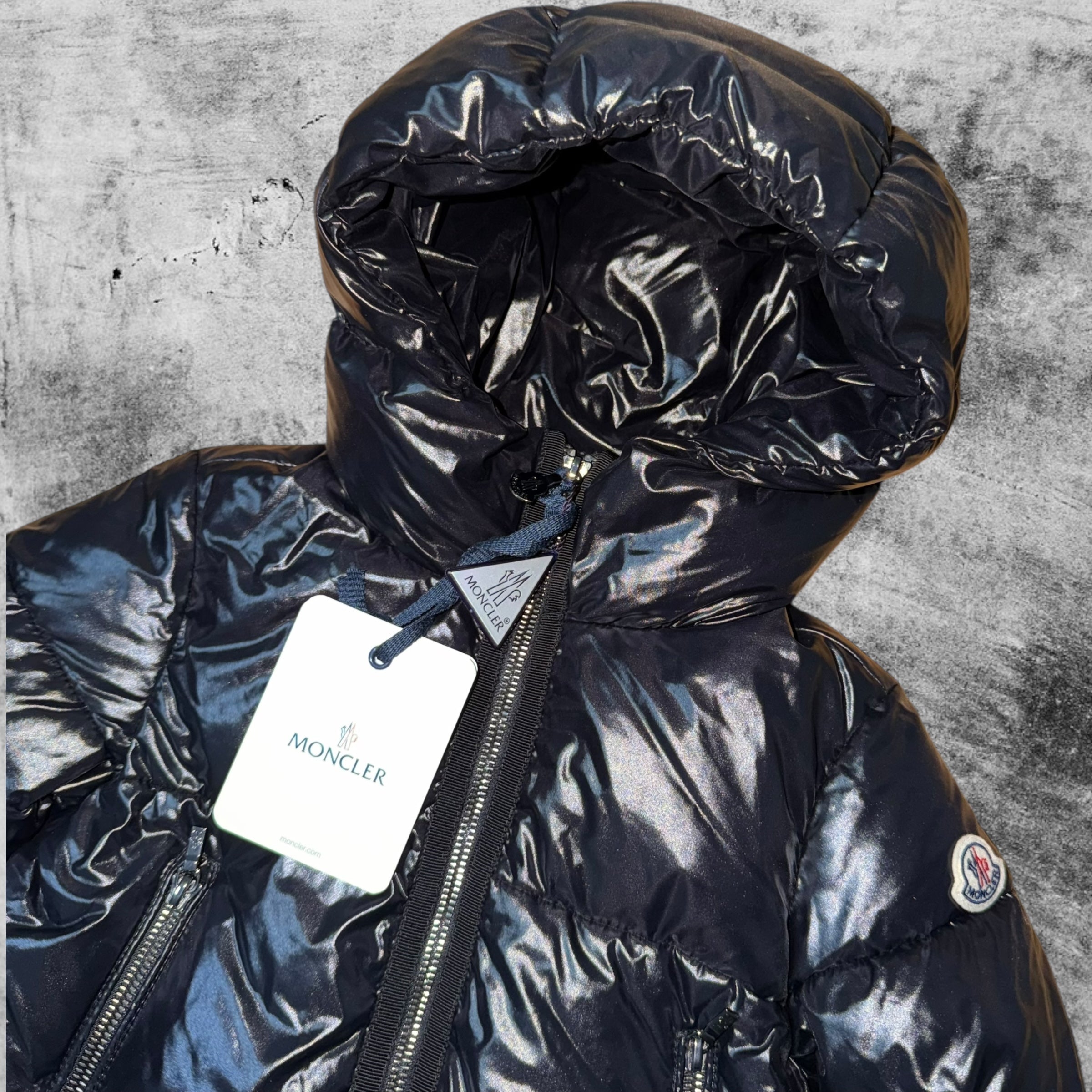MONCLER GIRLS LOGODEC HOODED JACKET