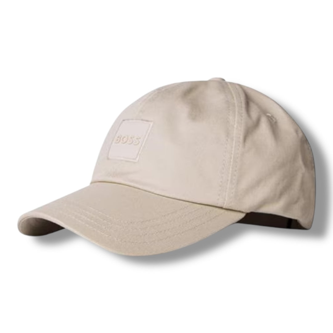 HUGO BOSS PATCH BASEBALL CAP BEIGE