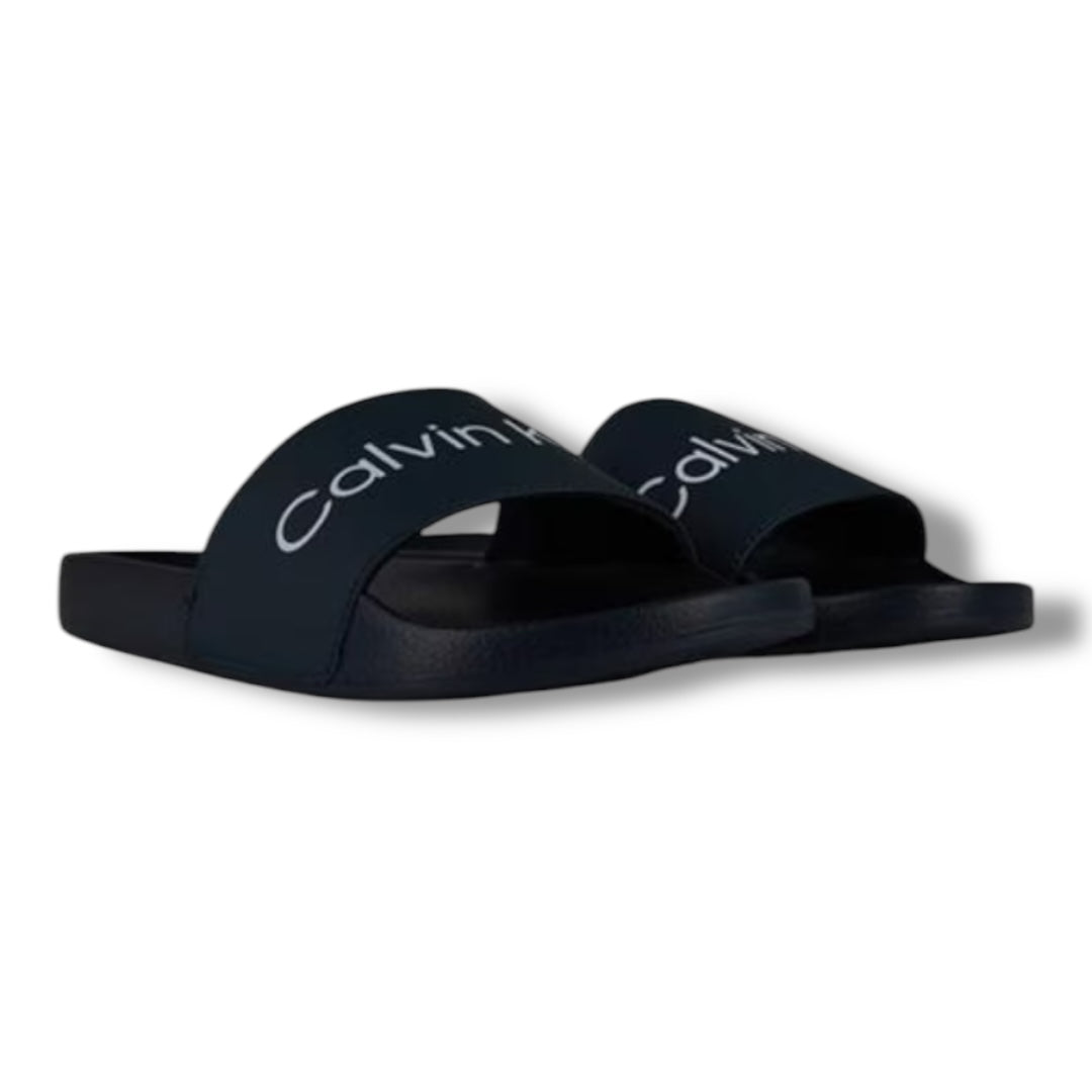 CALVIN KLEIN POOL SLIDERS NAVY BLUE