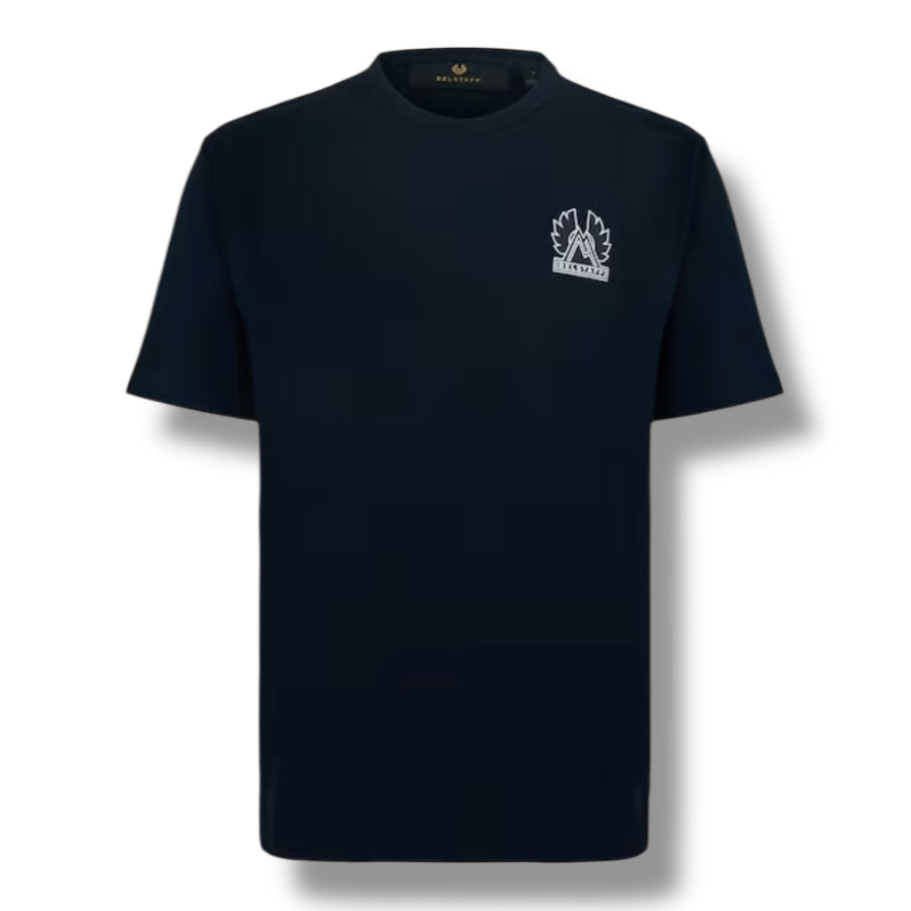 BELSTAFF BACK LOGO BON T-SHIRT NAVY INK BLUE