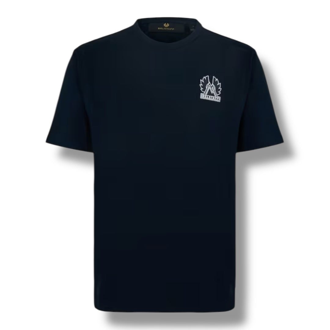 BELSTAFF BACK LOGO BON T-SHIRT NAVY INK BLUE