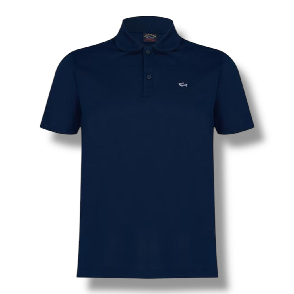 PAUL & SHARK LOGO POLO SHIRT NAVY BLUE