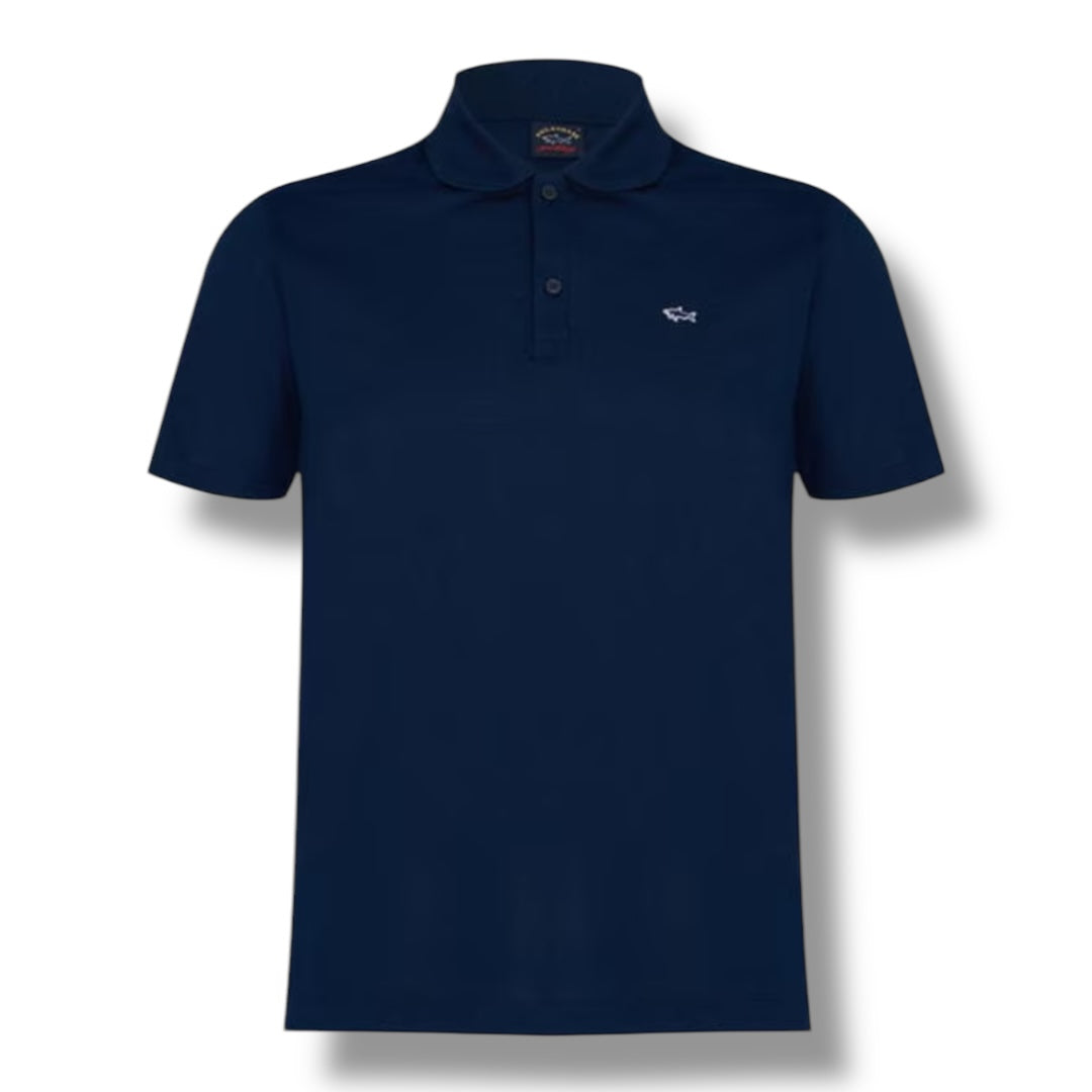 PAUL & SHARK LOGO POLO SHIRT NAVY BLUE