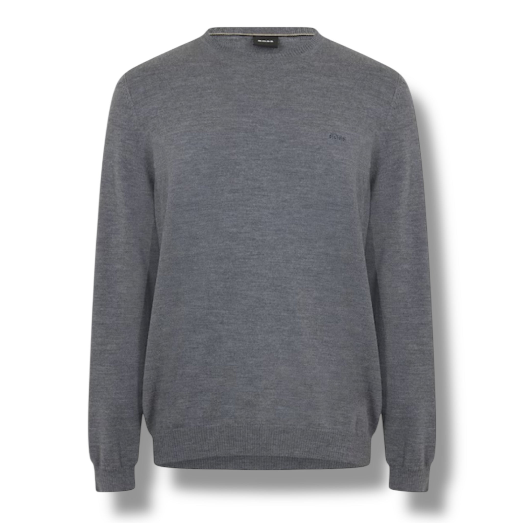 HUGO BOSS THIN KNIT SWEATER GREY