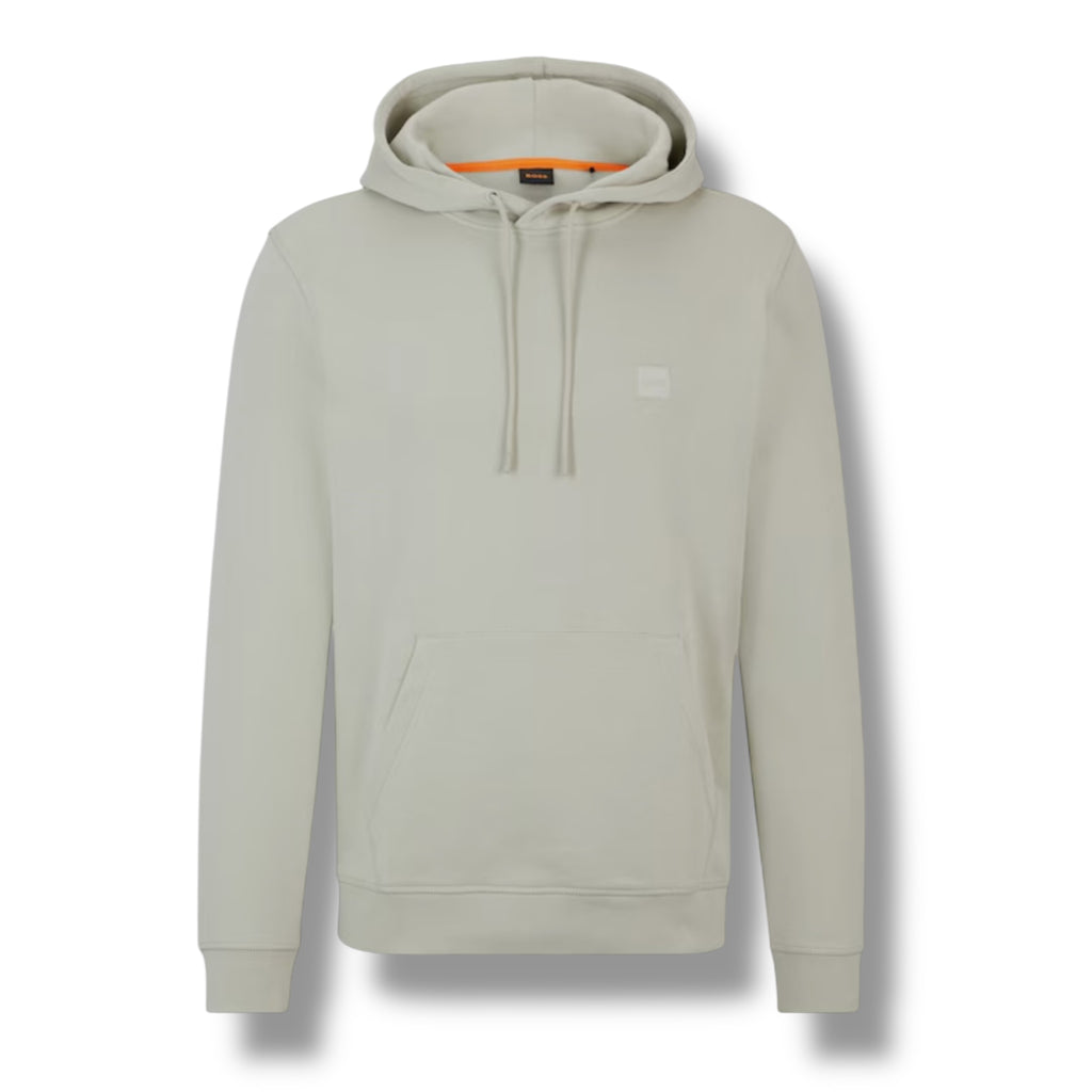 HUGO BOSS PATCH OTTH HOODIE CHARCOAL BEIGE