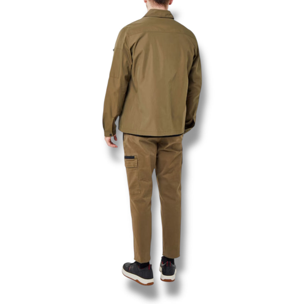 HUGO RED PATCH OVERSHIRT GREEN