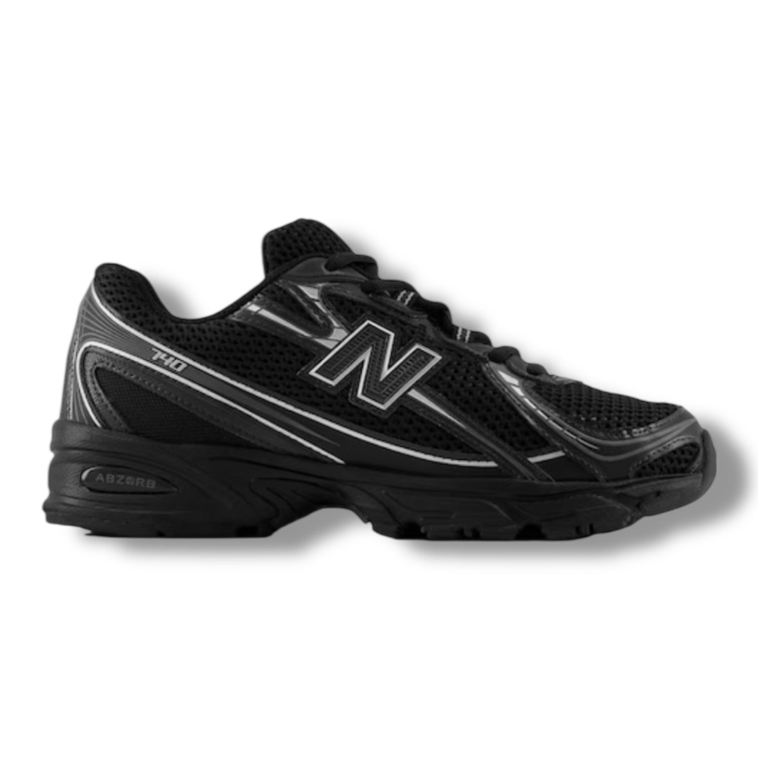NEW BALANCE 740 TRAINERS BLACK SILVER