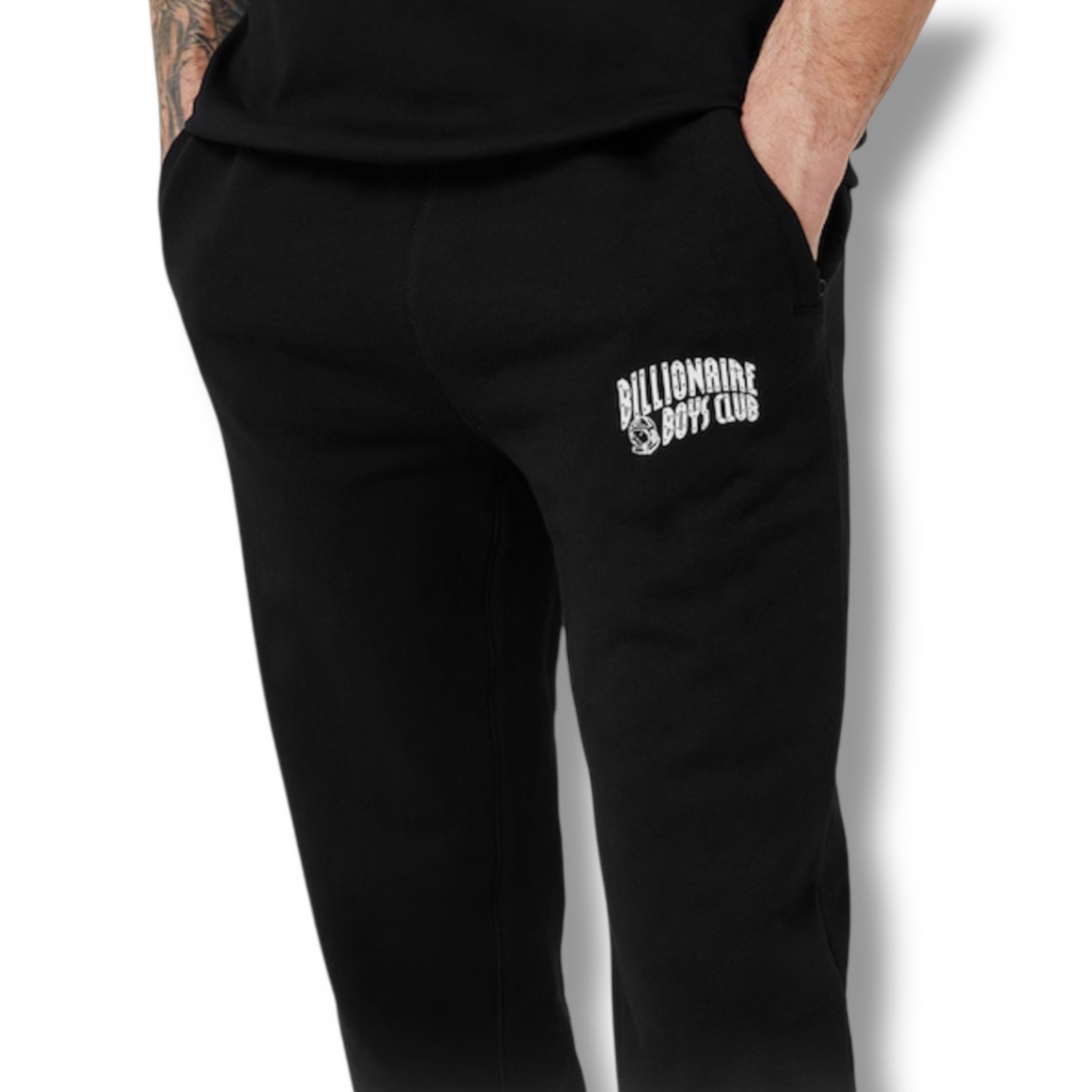 BILLIONAIRE BOYS CLUB BBC ARCH LOGO JOGGERS BLACK