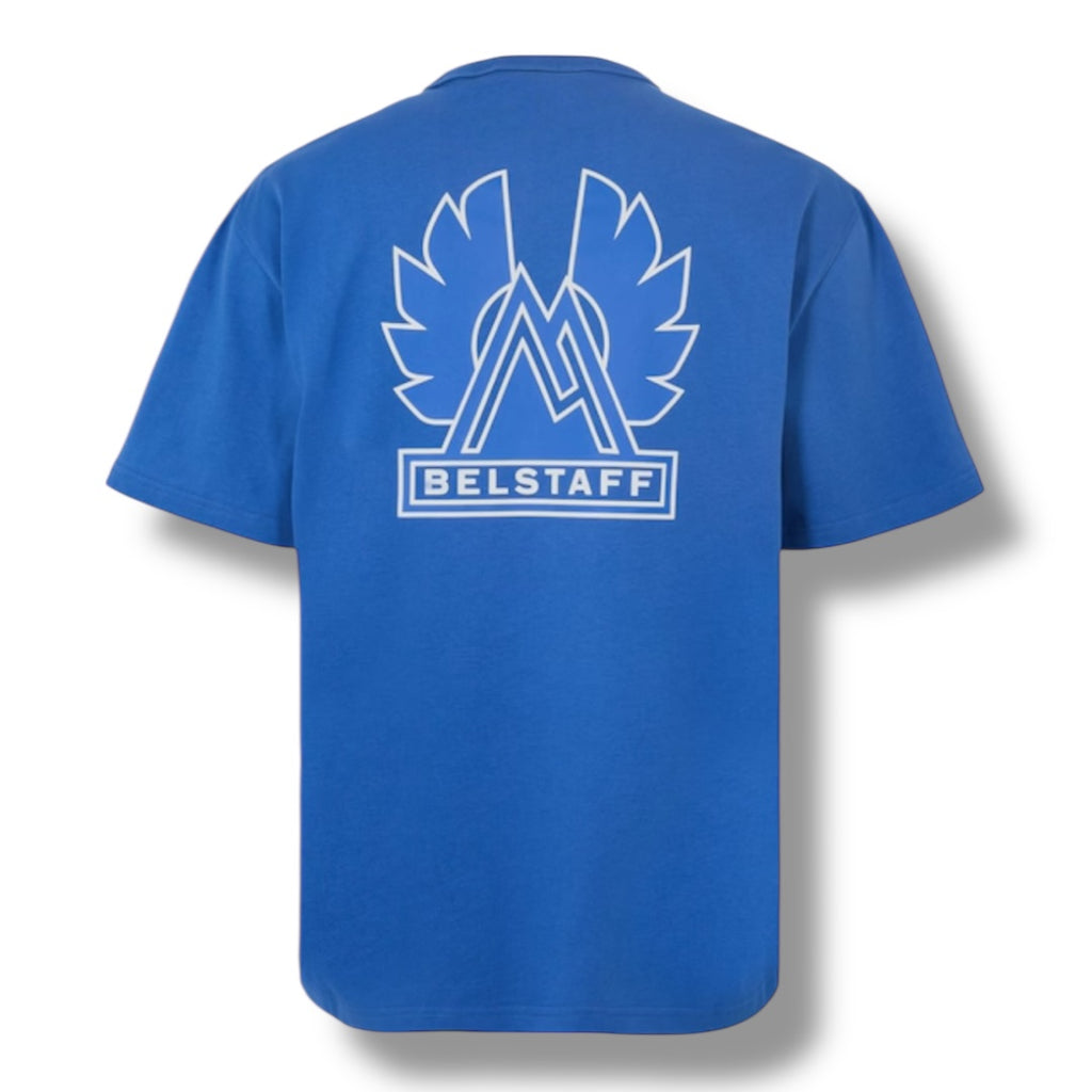 BELSTAFF BACK LOGO BON T-SHIRT ROYAL BLUE