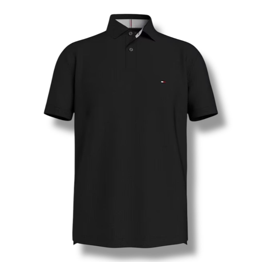 TOMMY HILFIGER CORE POLO SHIRT BLACK