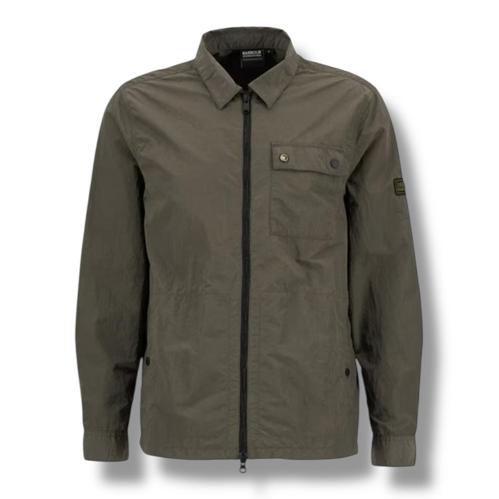 BARBOUR INTERNATIONAL OVERSHIRT BROWN