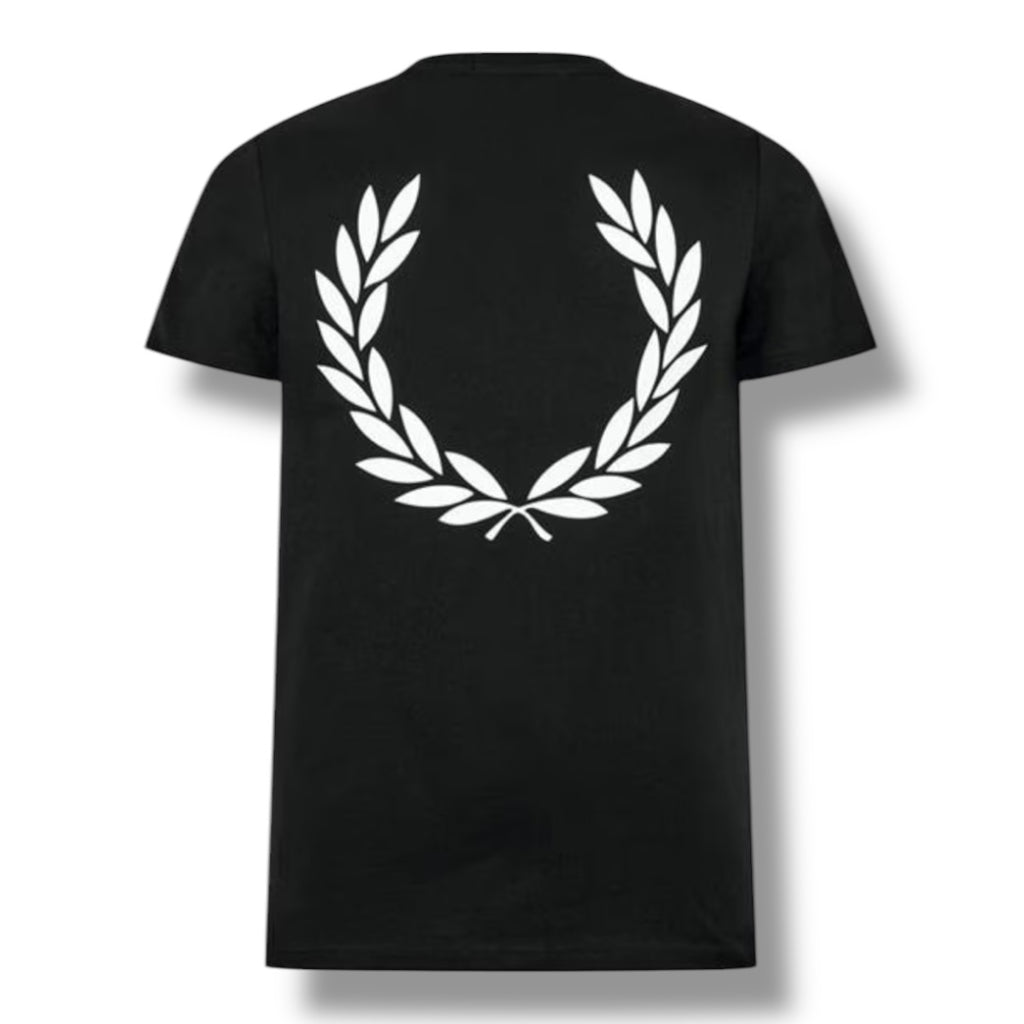 FRED PERRY BACK LOGO T-SHIRT BLACK