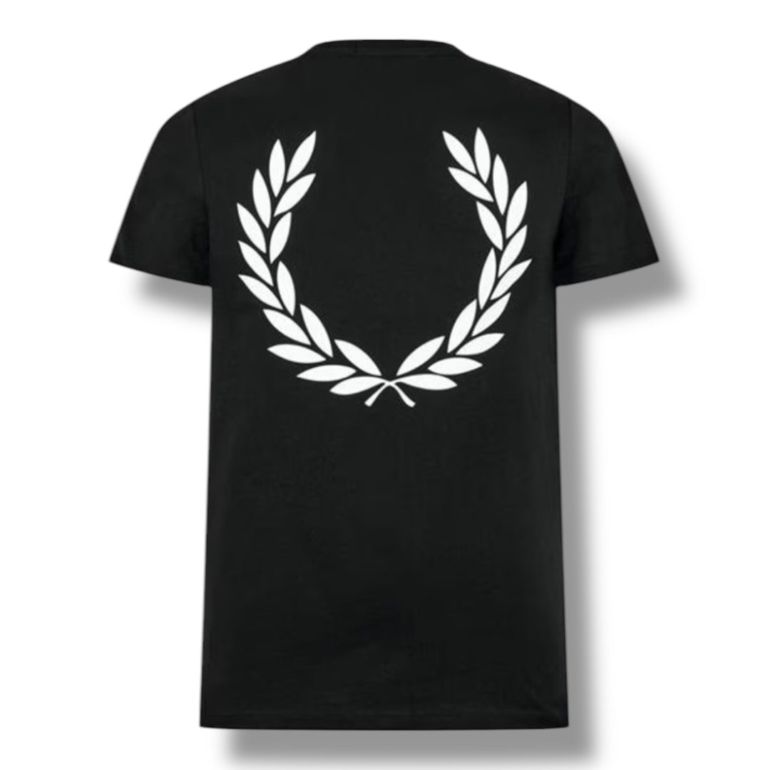 FRED PERRY BACK LOGO T-SHIRT BLACK