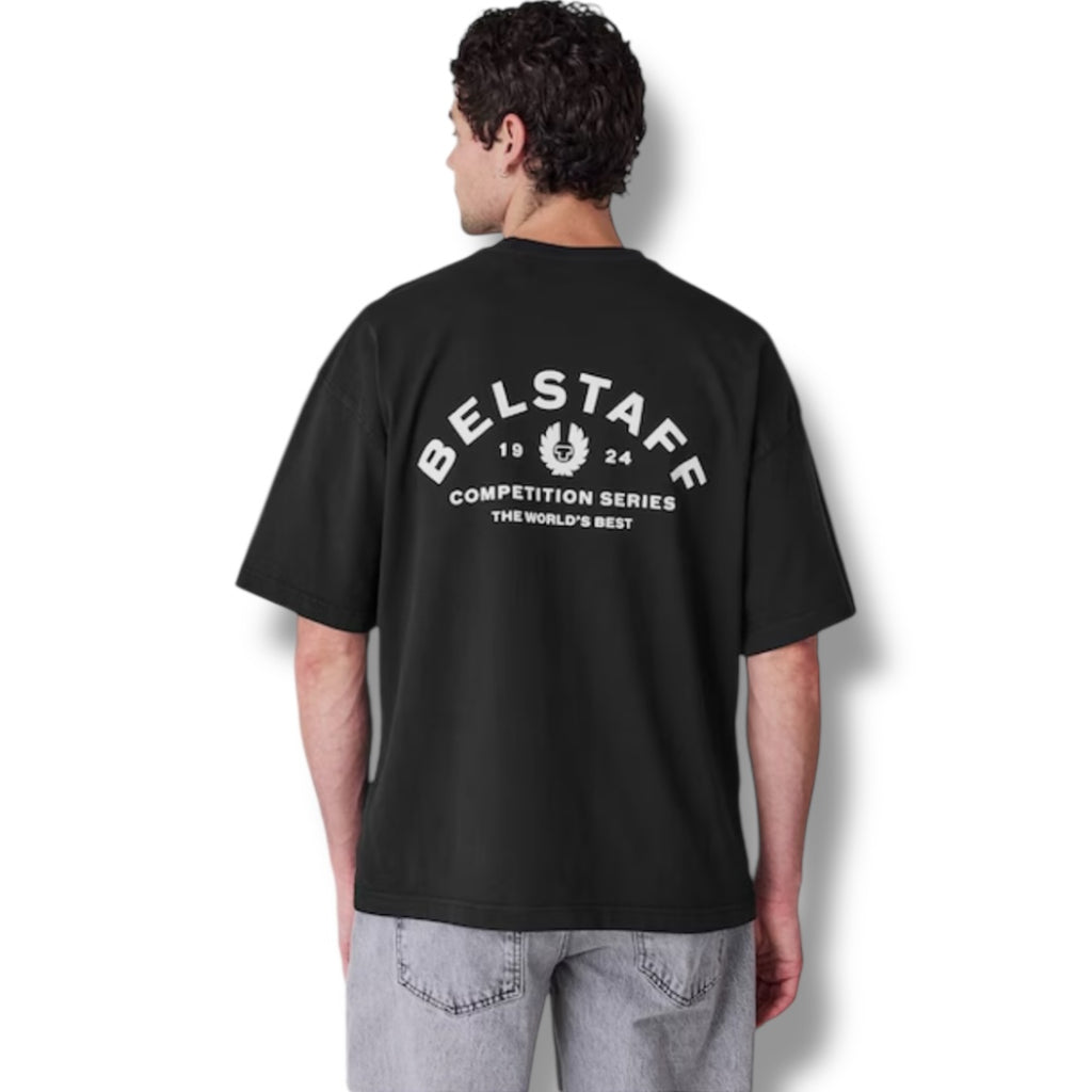 BELSTAFF OVERSIZED BACK LOGO T-SHIRT BLACK