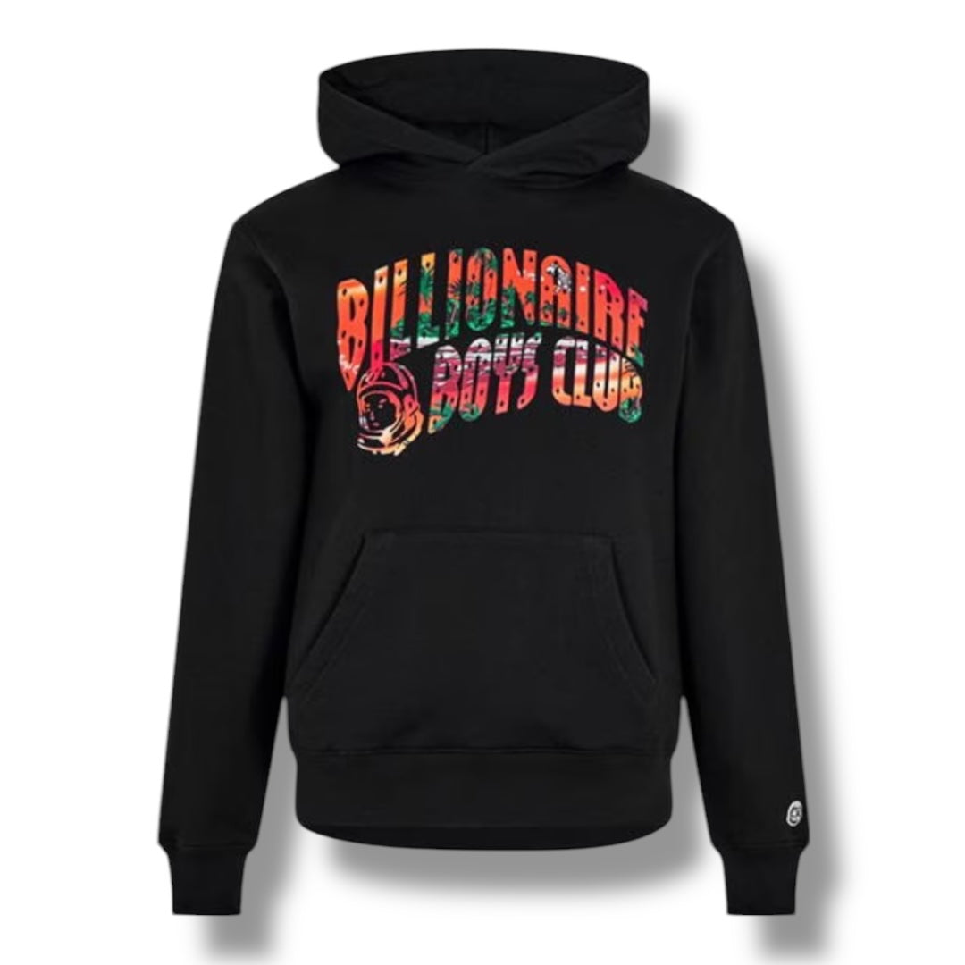 BILLIONAIRE BOYS CLUB TROPICAL LOGO OTTH HOODIE BLACK