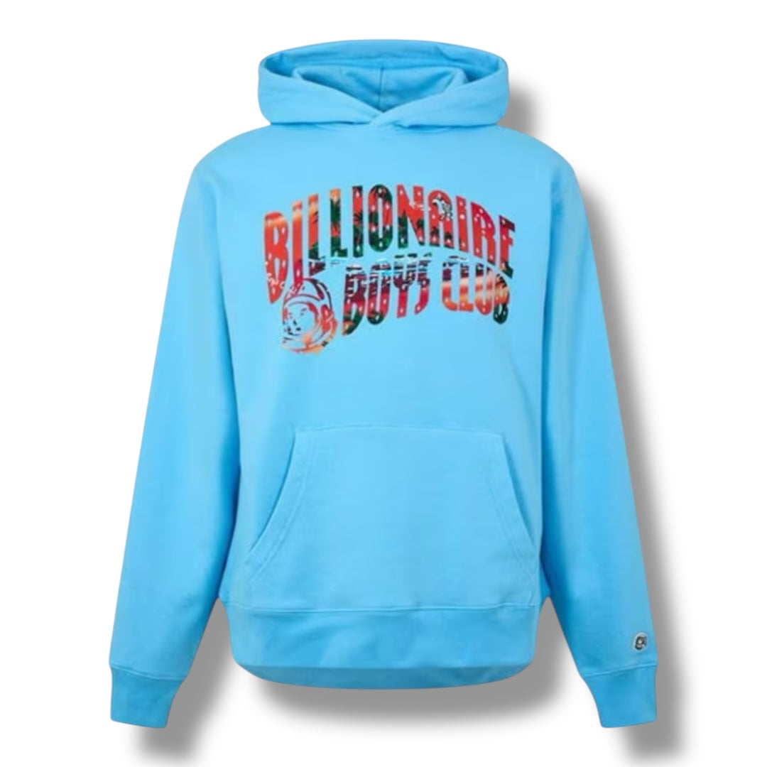 BILLIONAIRE BOYS CLUB TROPICAL LOGO OTTH HOODIE LIGHT BLUE