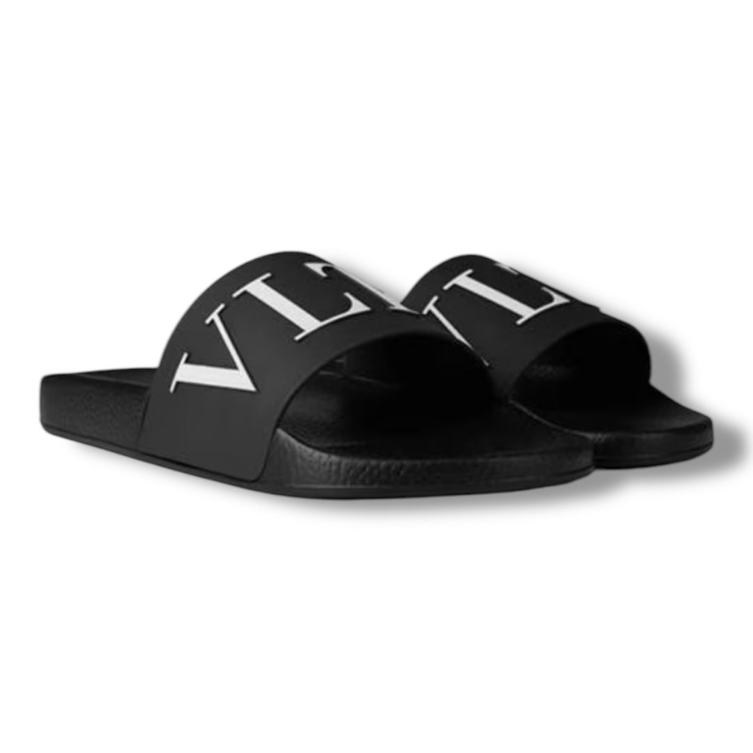 VALENTINO VLTN POOL SLIDERS BLACK
